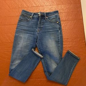 Curvy high rise skinny jeans 27 madewell